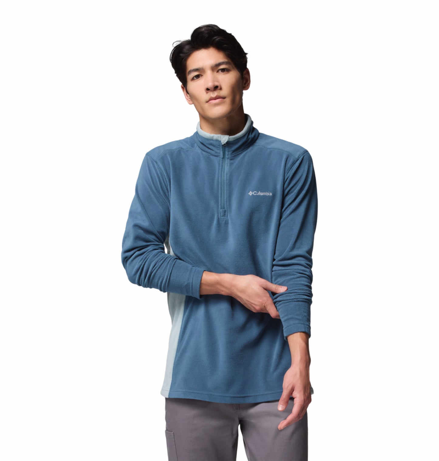 Columbia Men Teal Klamath Range II Pullover