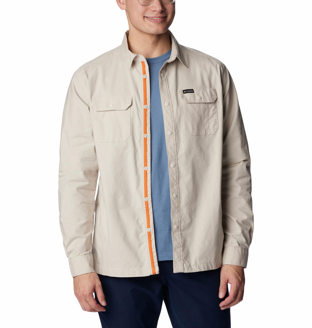 Columbia Men Brown Landroamer Lined Shirt