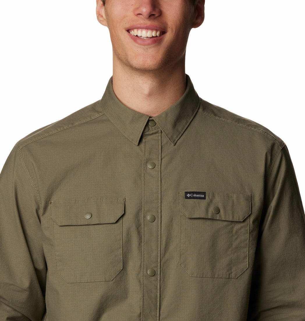 Columbia Men Green Landroamer Lined Shirt