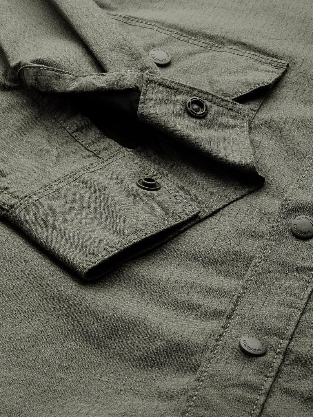 Columbia Men Green Landroamer Lined Shirt