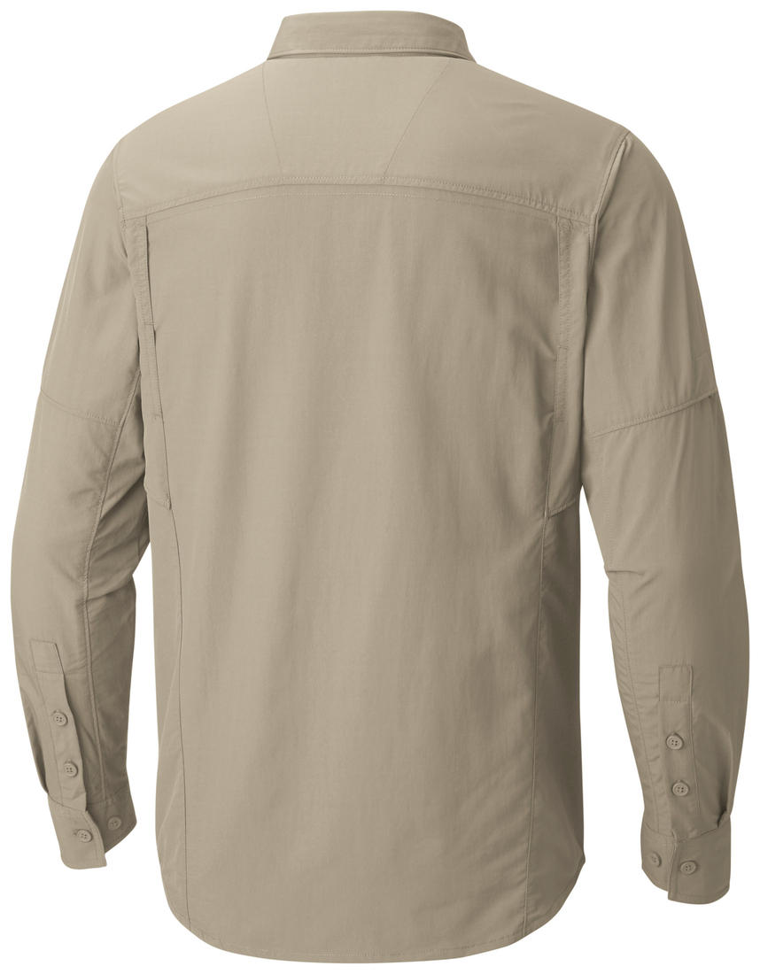 Columbia Men Beige Silver Ridge Long Sleeve Shirt (Sun Protection)