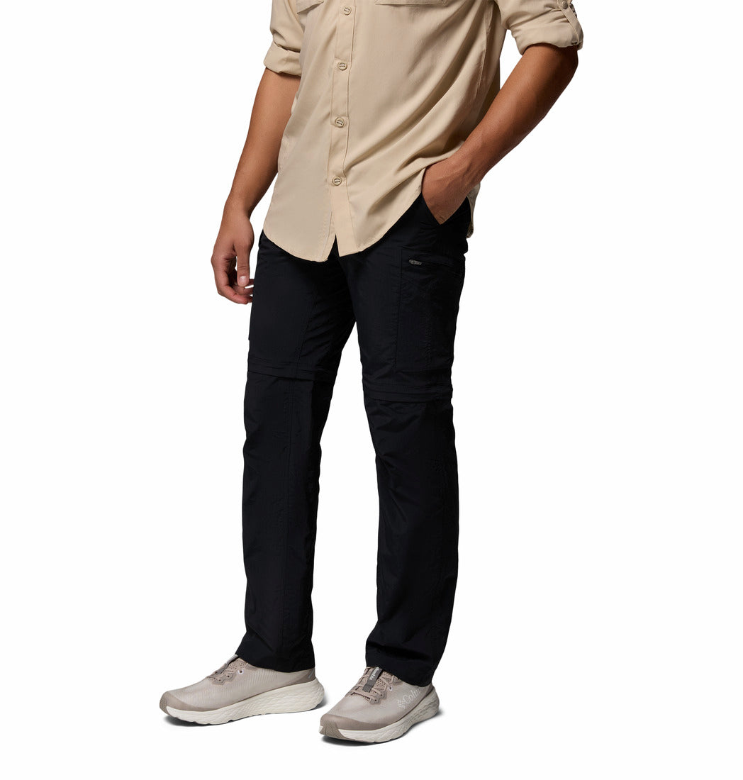 Columbia Men's Black Silver Ridge Convertible Pants with Sun Protection