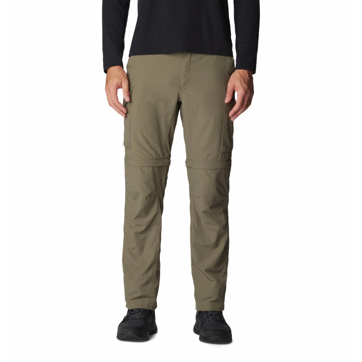Columbia Men Green Omni-Shade Silver Ridge Convertible Pant (Sun Protection)