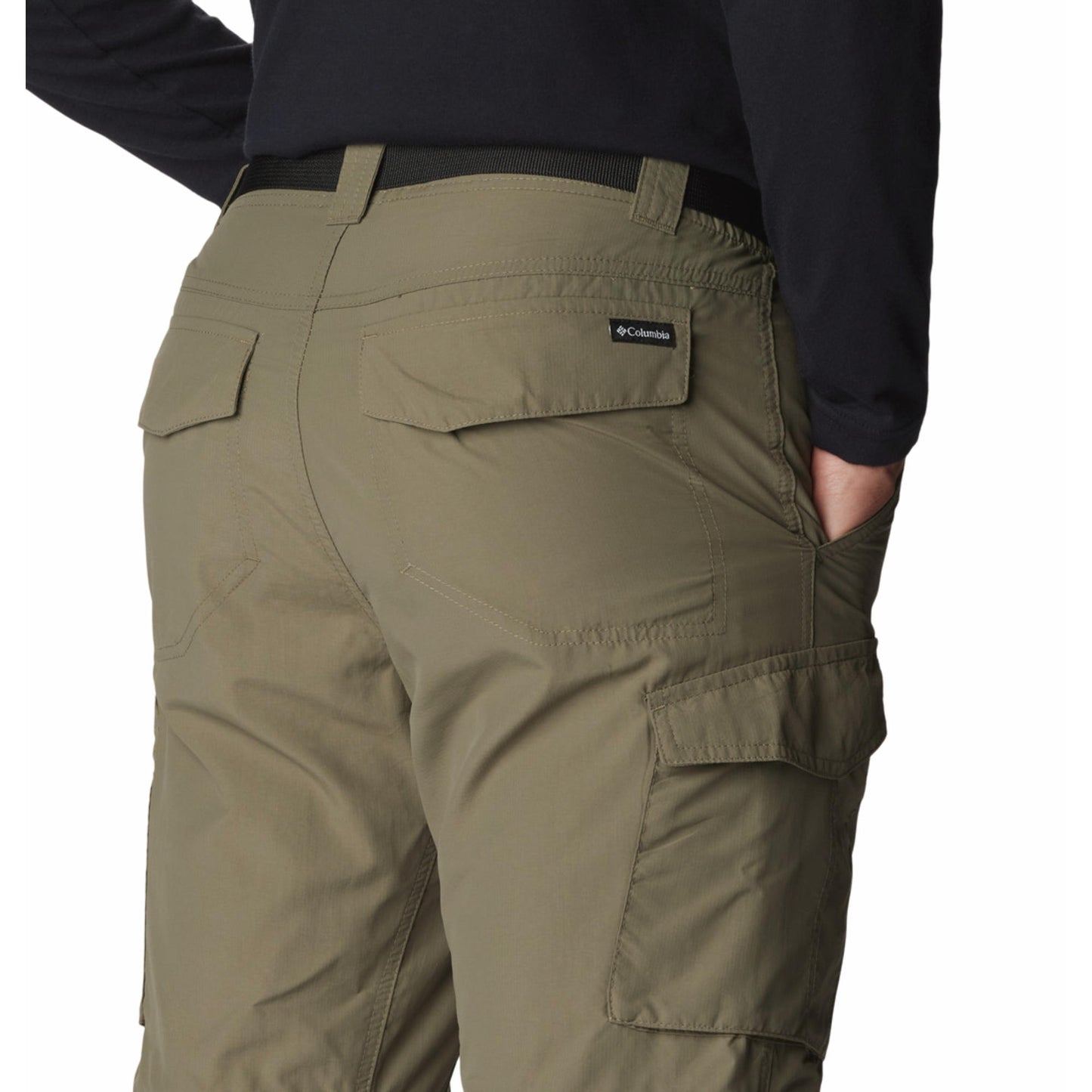 Columbia Men Green Omni-Shade Silver Ridge Convertible Pant (Sun Protection)