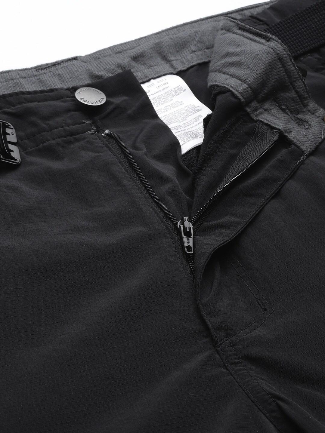 Columbia Men Black Omni-Wick Silver Ridge Cargo Pant for Active Comfort