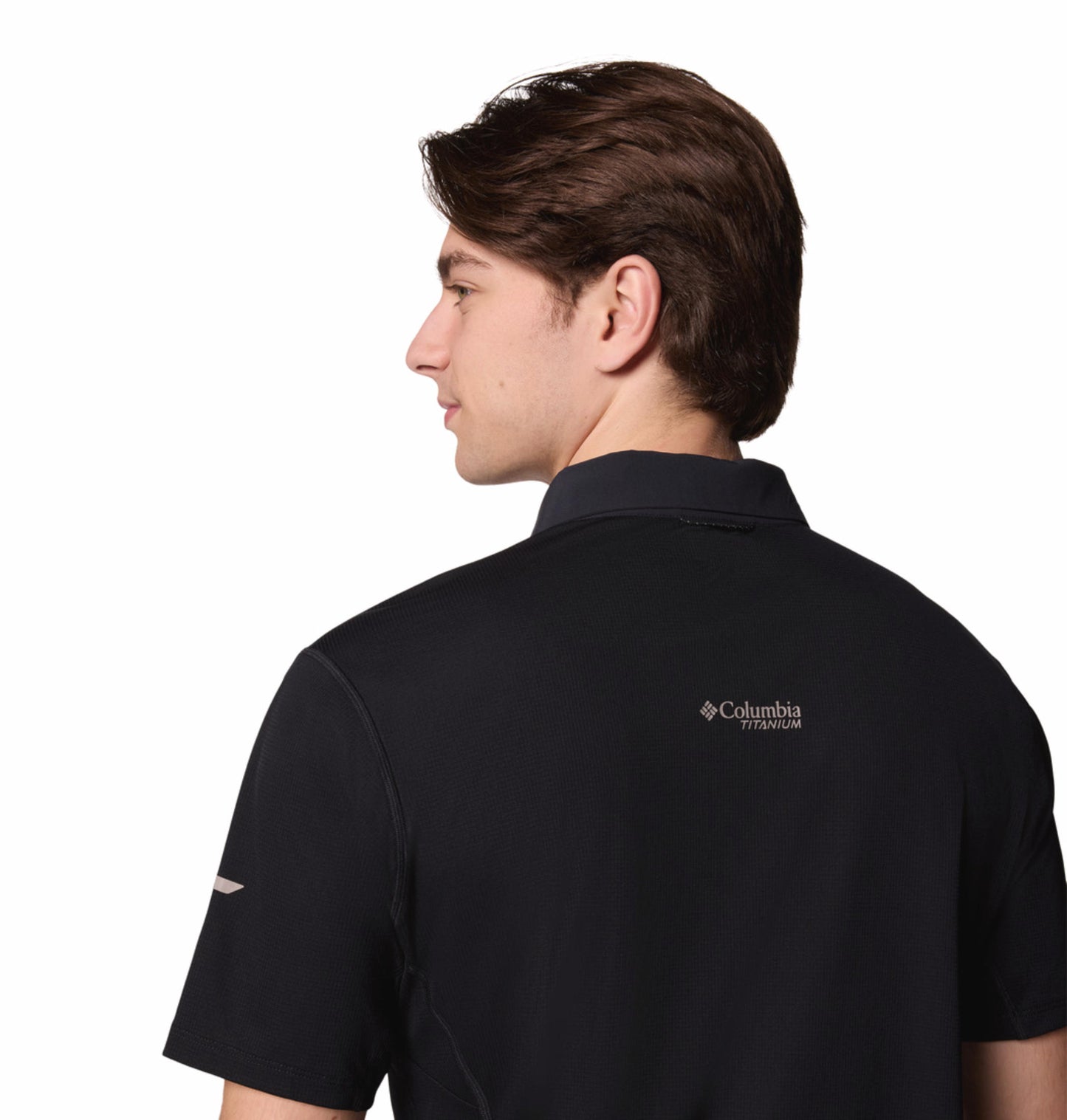 Columbia Mens Black Omni-Wick Cirque River Pro Polo Tshirt