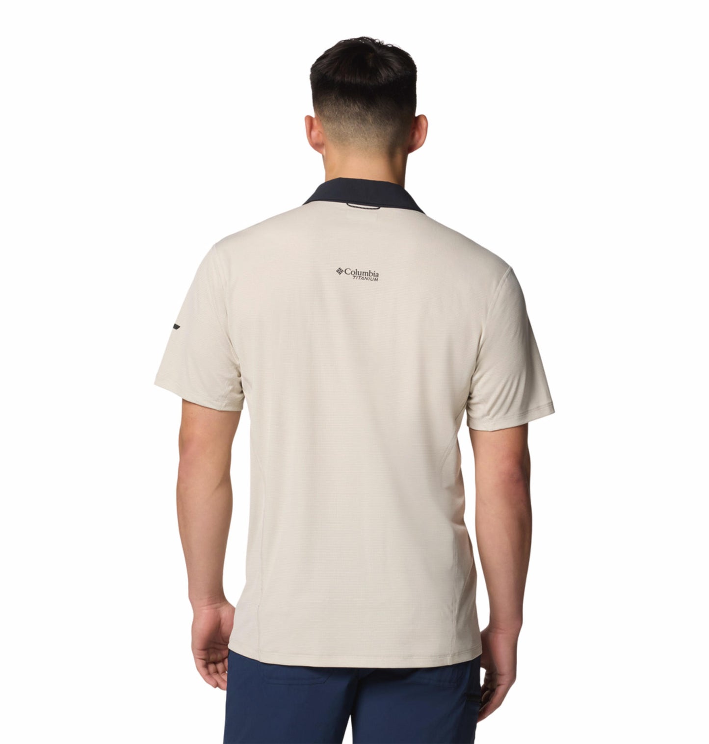 Columbia Mens Beige Omni-Wick Cirque River Pro Polo Tshirt