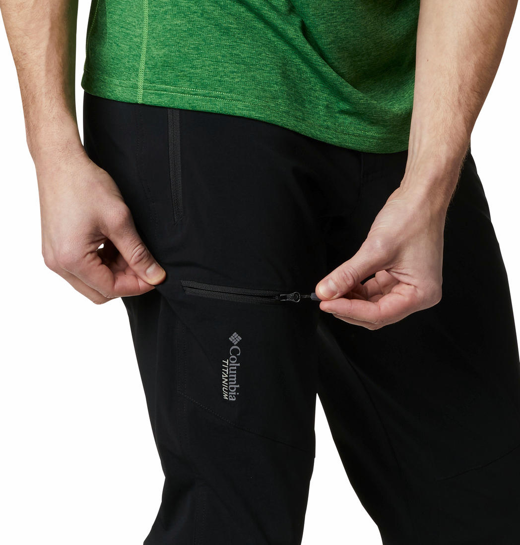 Columbia Men Black Titan Pass Pant II (Sun Protection)