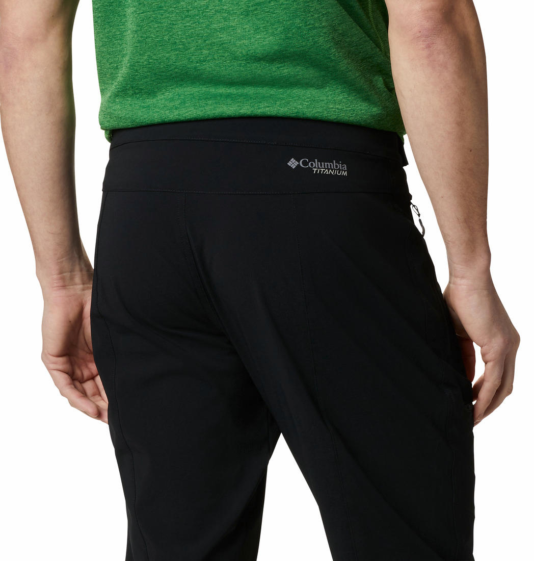 Columbia Men Black Titan Pass Pant II (Sun Protection)