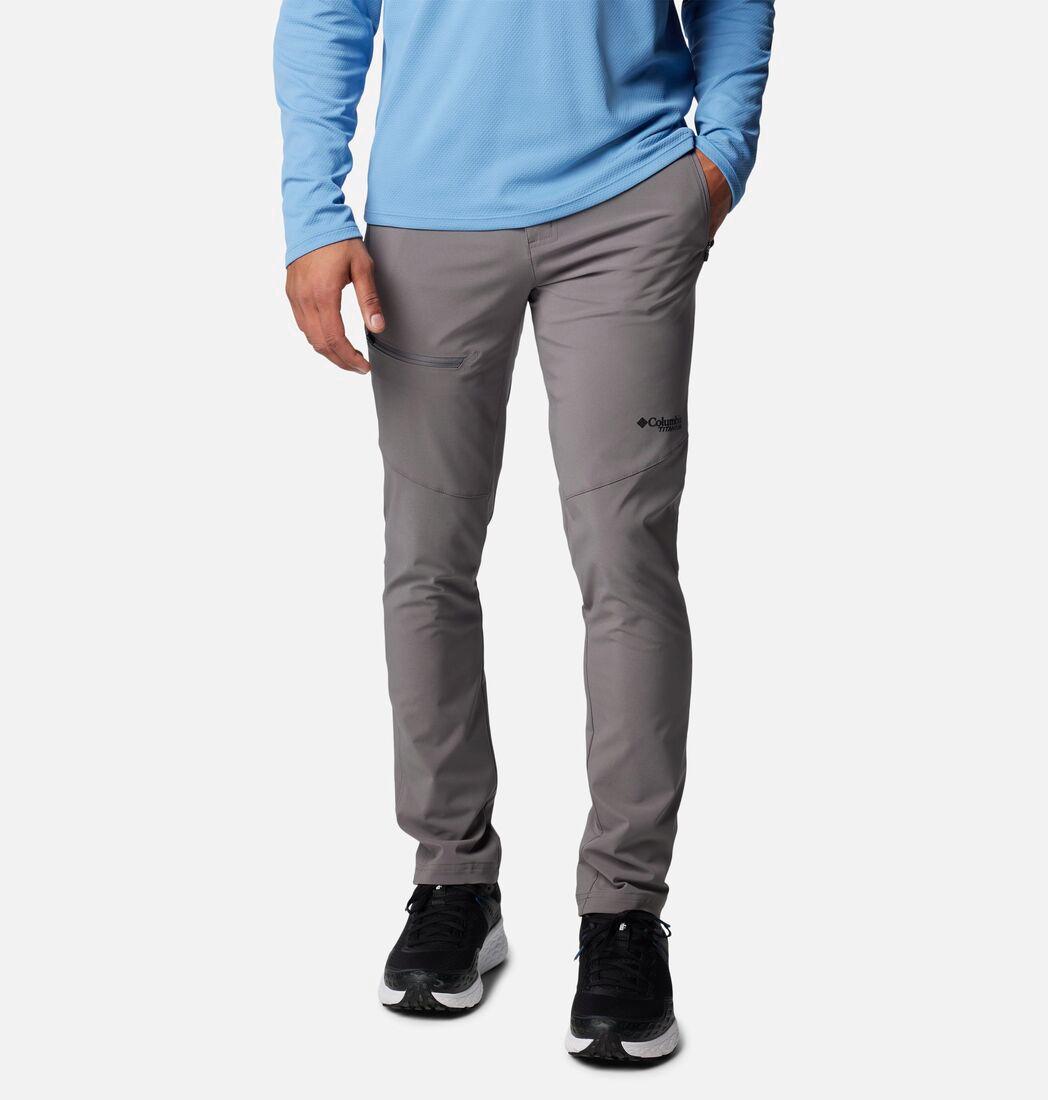 Columbia Men Grey Titan Pass Pant II (Sun Protection)