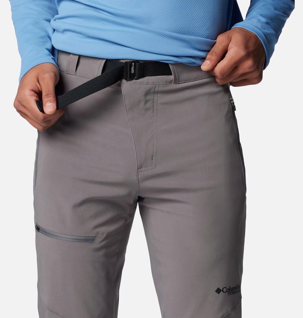 Columbia Men Grey Titan Pass Pant II (Sun Protection)