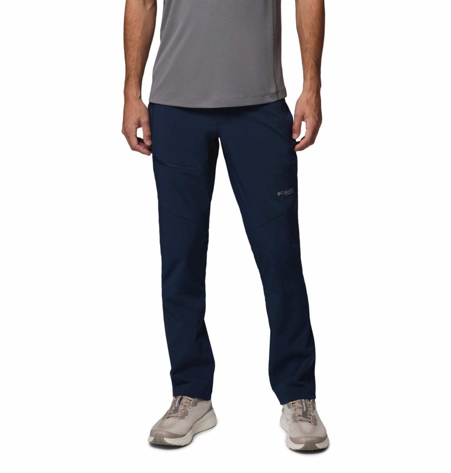 Columbia Men's Navy Blue Omni-Shade Titan Pass II Pant for Sun Protection