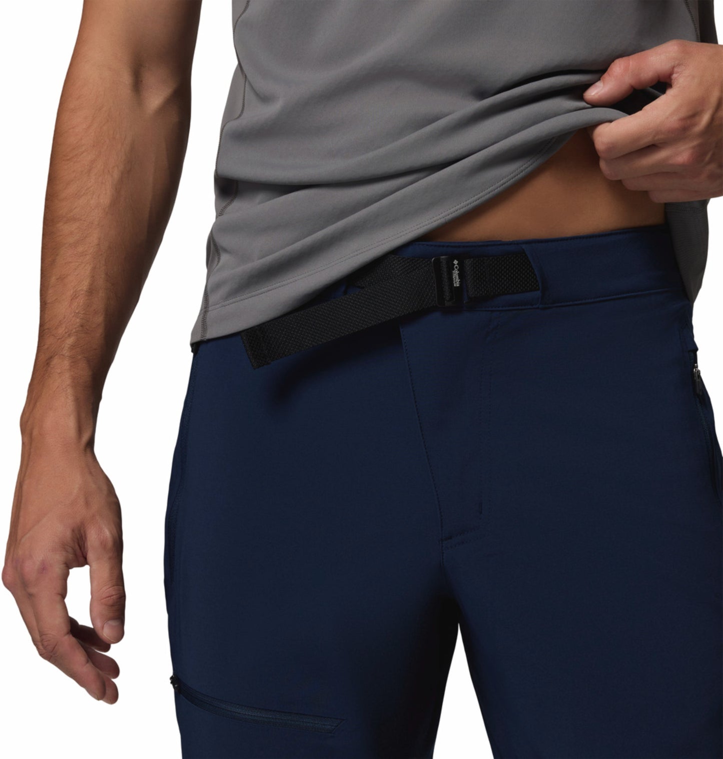 Columbia Men's Navy Blue Omni-Shade Titan Pass II Pant for Sun Protection