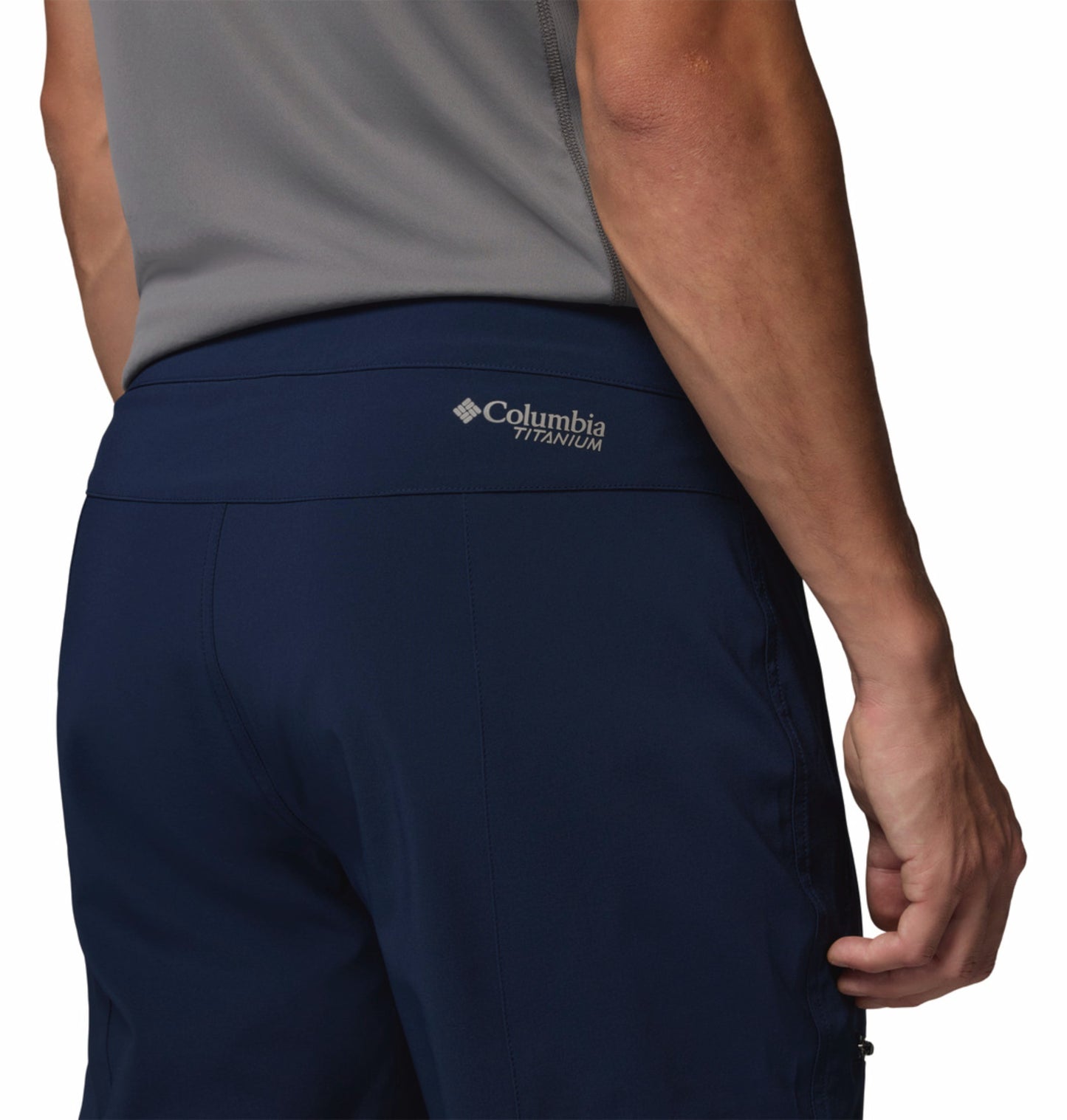 Columbia Men's Navy Blue Omni-Shade Titan Pass II Pant for Sun Protection
