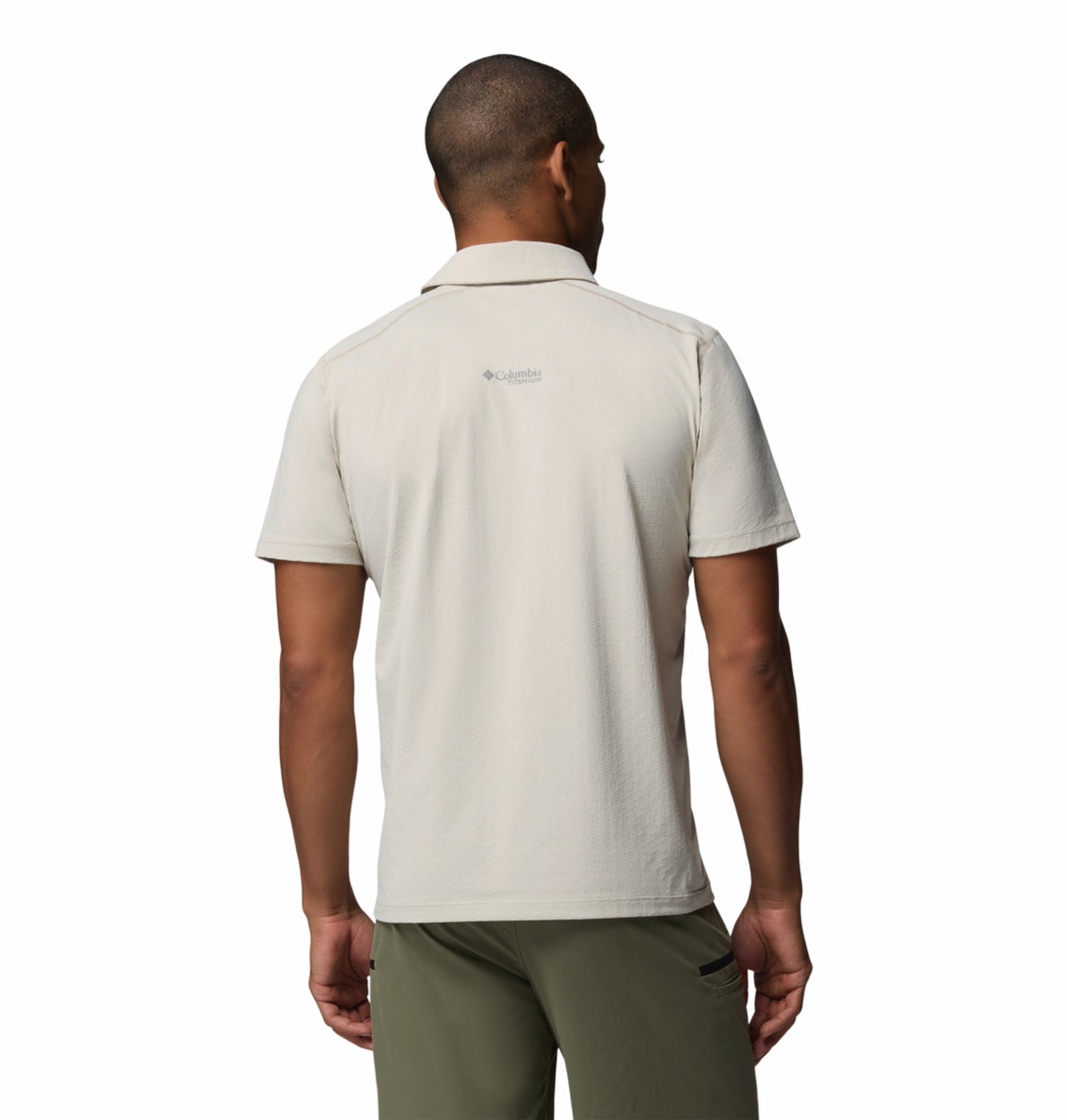 Columbia Men Beige Omni-Freeze Diamond Peak Pro Polo Tshirt