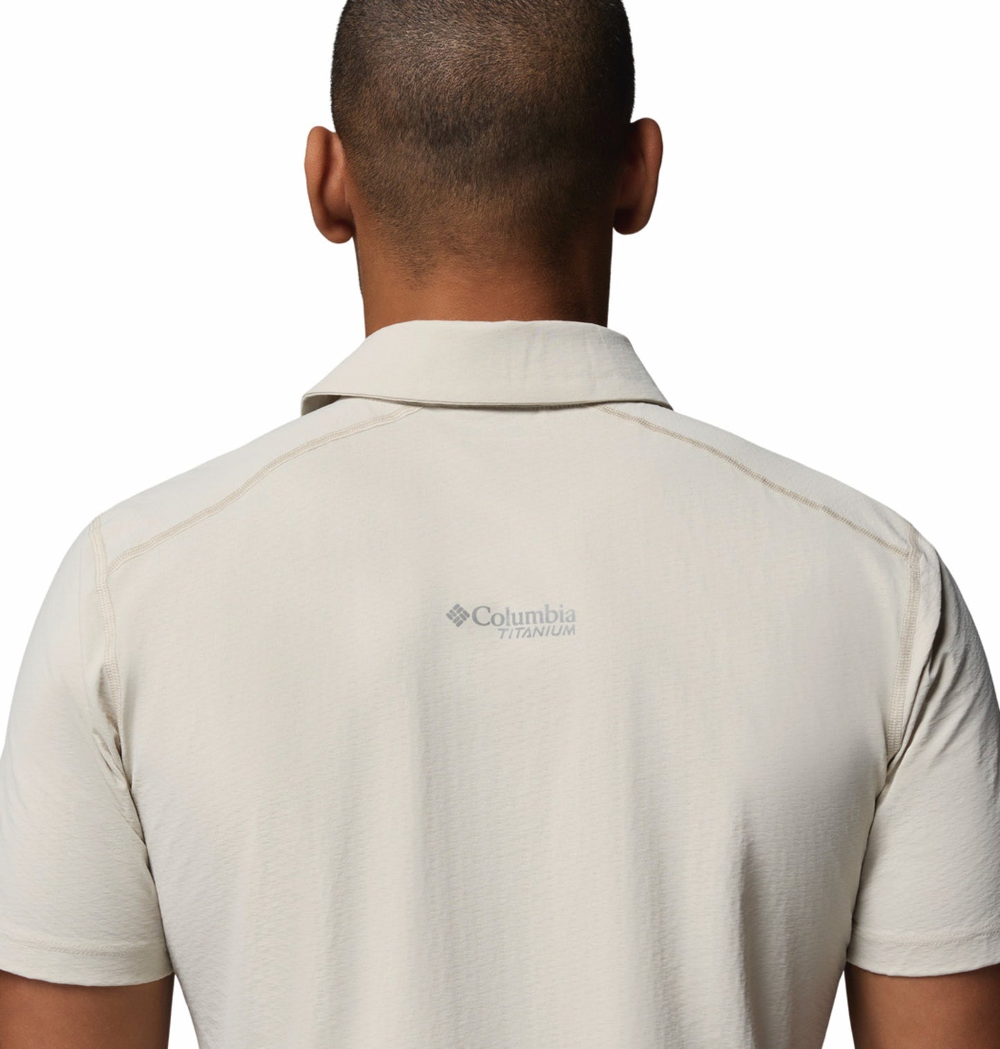 Columbia Men Beige Omni-Freeze Diamond Peak Pro Polo Tshirt