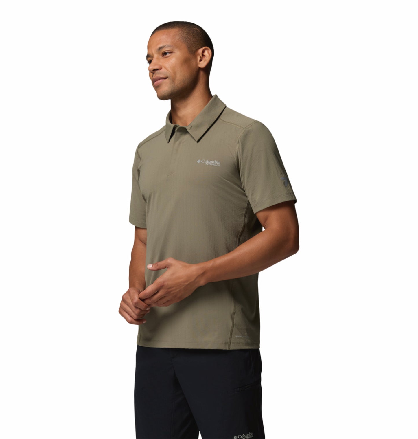 Columbia Men's Olive Green Omni-Freeze Diamond Peak Pro Polo Shirt
