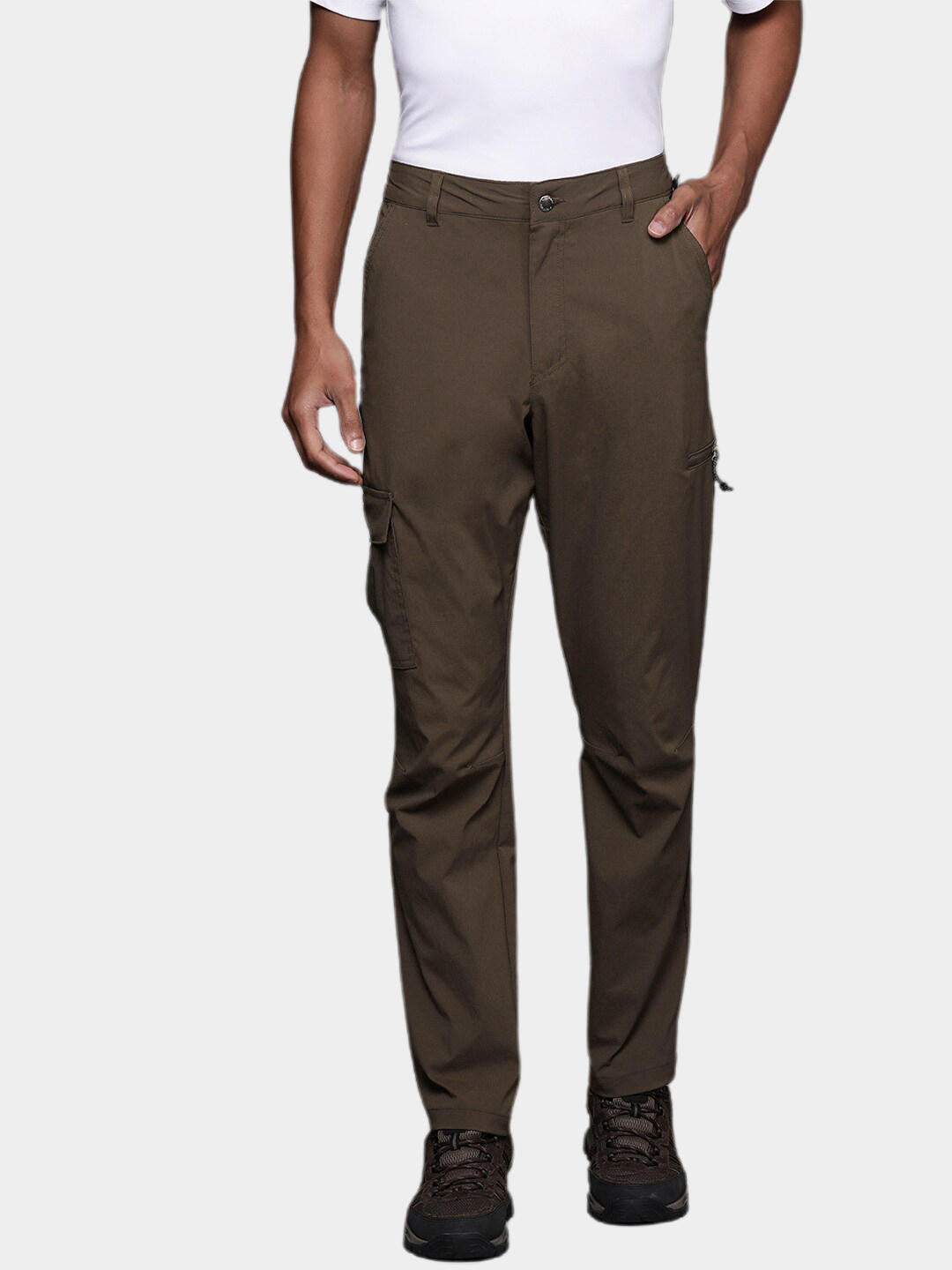 Columbia Men Brown Newton Ridge II Pant (Sun Protection)