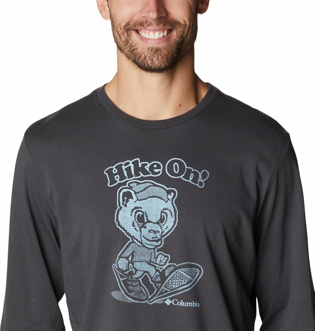 Columbia Men Black Apres Lifestyle Graphic Long Sleeve