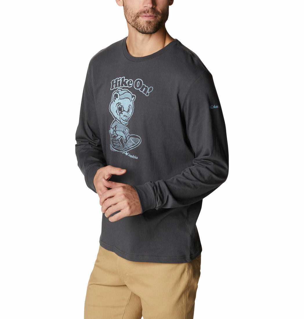 Columbia Men Black Apres Lifestyle Graphic Long Sleeve