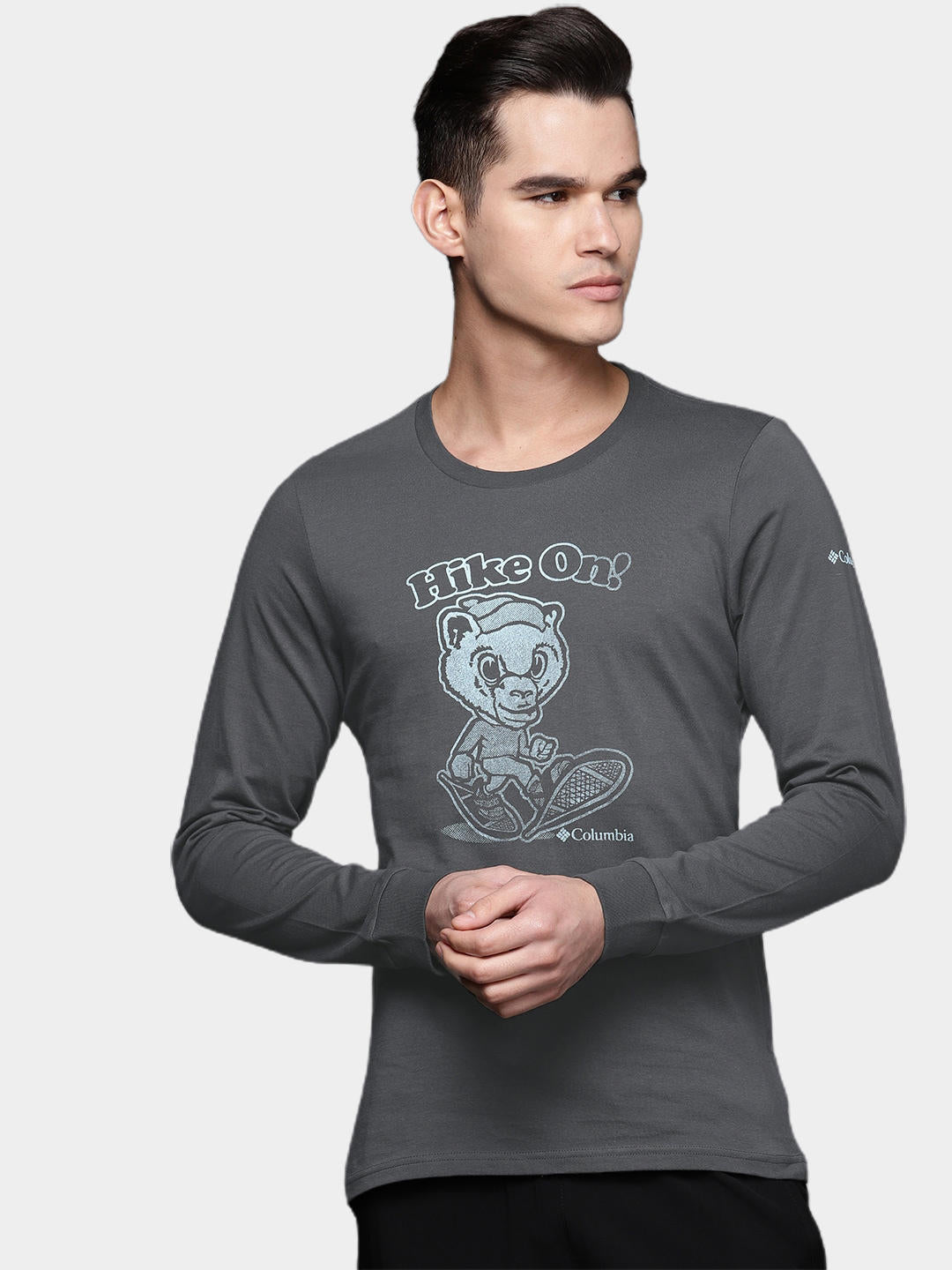 Columbia Men Black Apres Lifestyle Graphic Long Sleeve
