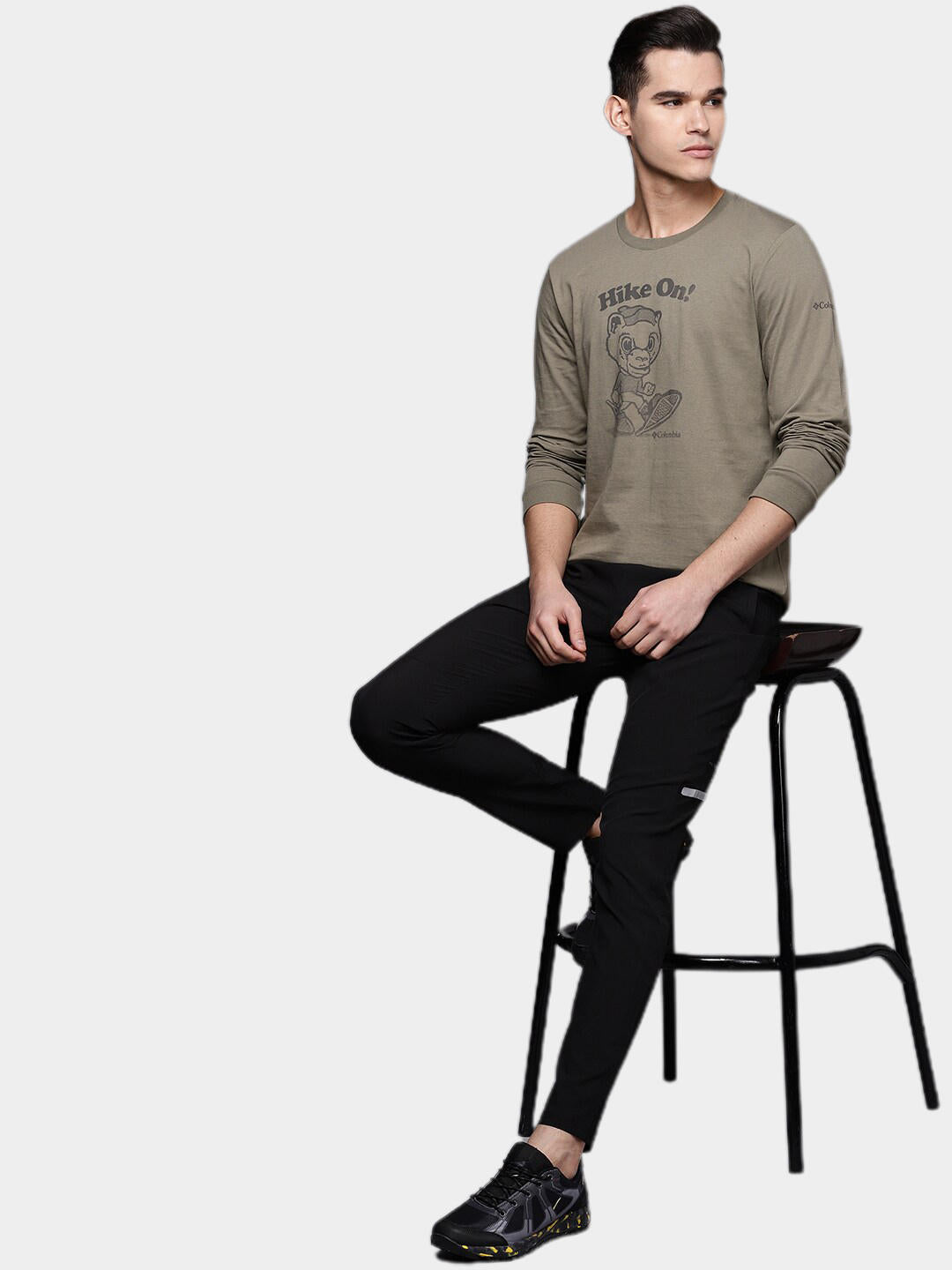 Columbia Men Green Apres Lifestyle Graphic Long Sleeve