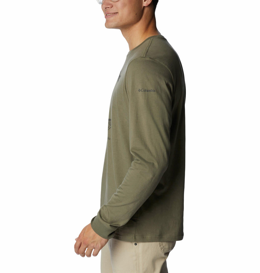 Columbia Men Green Apres Lifestyle Graphic Long Sleeve