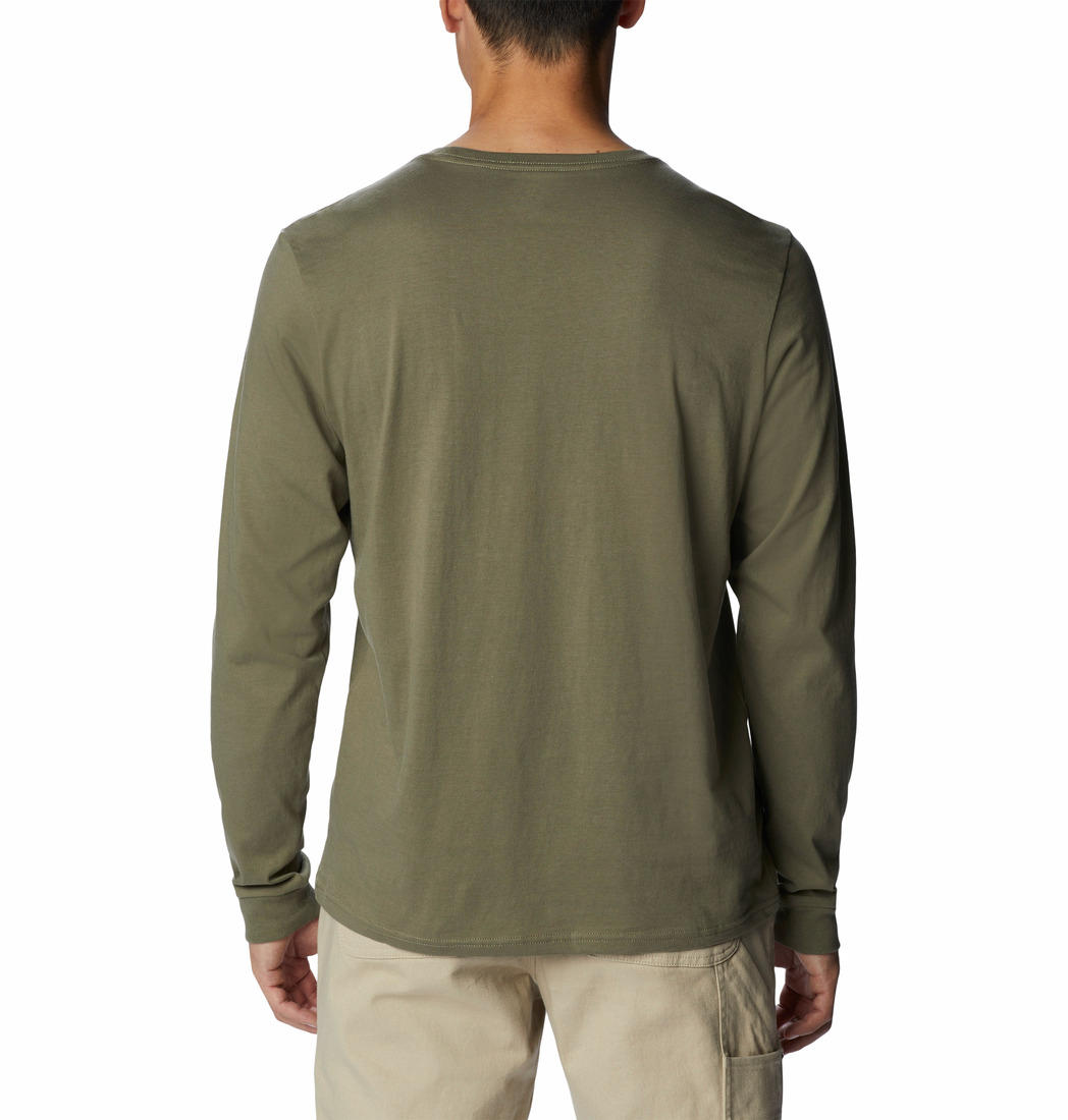 Columbia Men Green Apres Lifestyle Graphic Long Sleeve