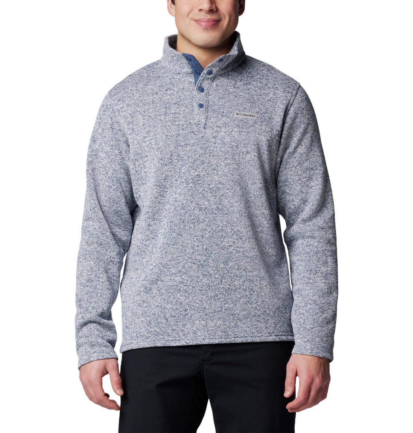 Columbia Men Blue Alto Pass Half Snap Fleece