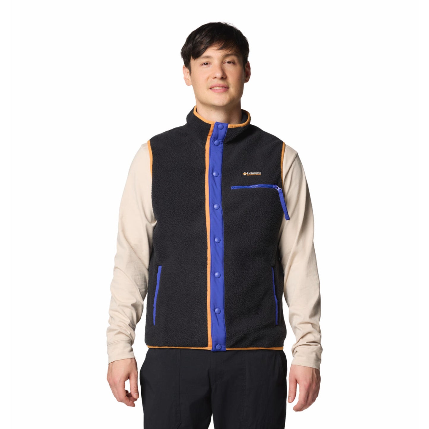 Columbia Men Black Helvetia II Fleece Vest