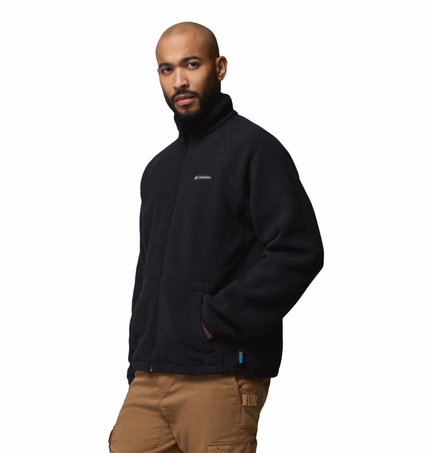 men black mtr timber crest fleece jacket