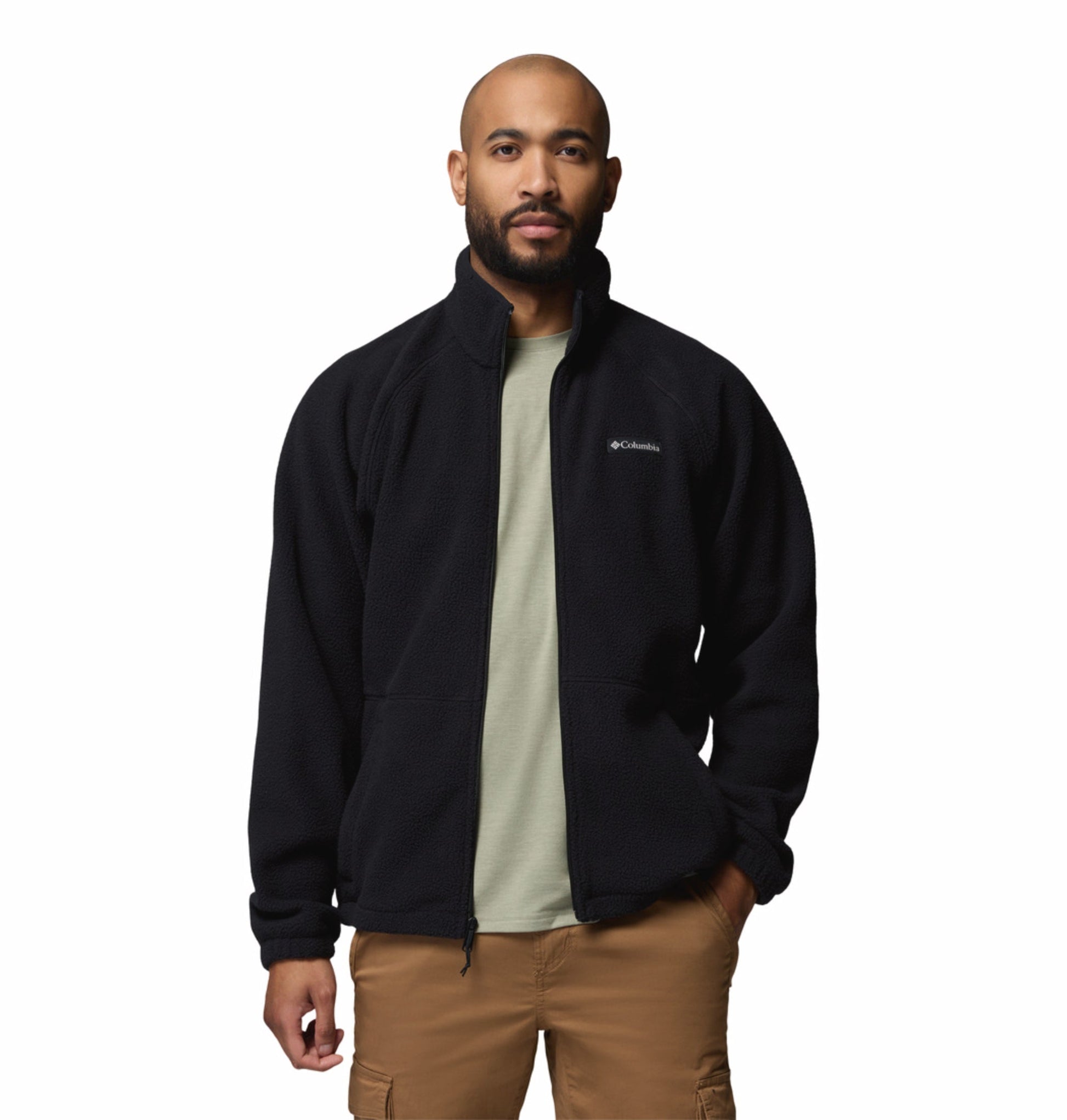men black mtr timber crest fleece jacket