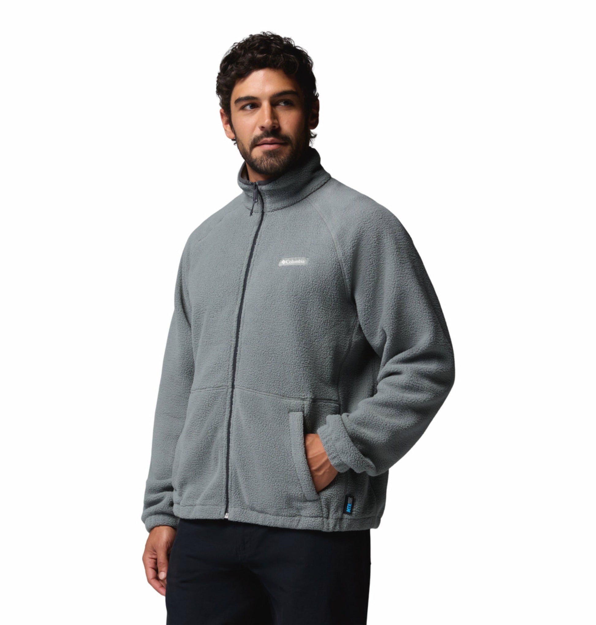 men green mtr timber crest fleece jacket