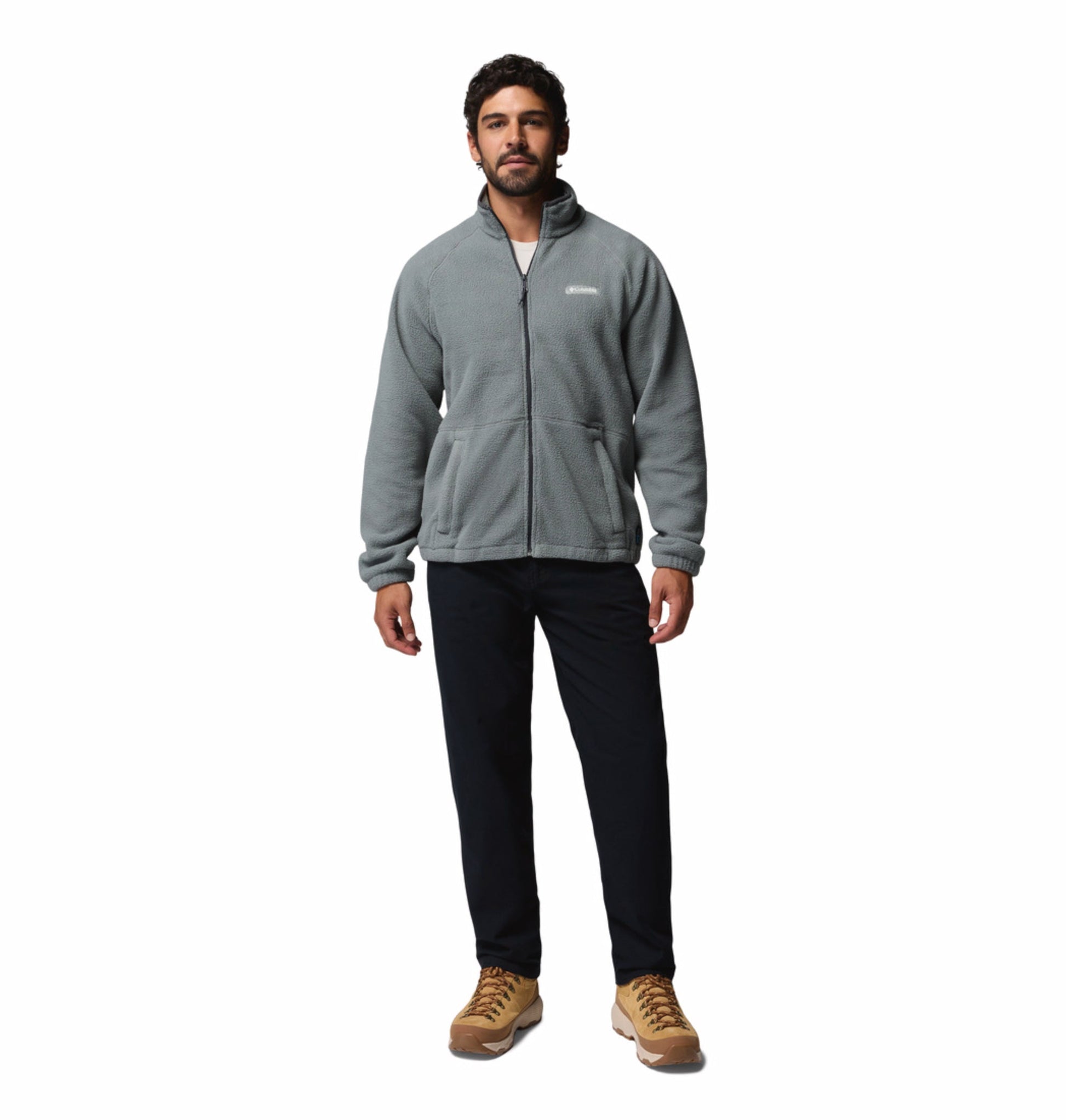 men green mtr timber crest fleece jacket