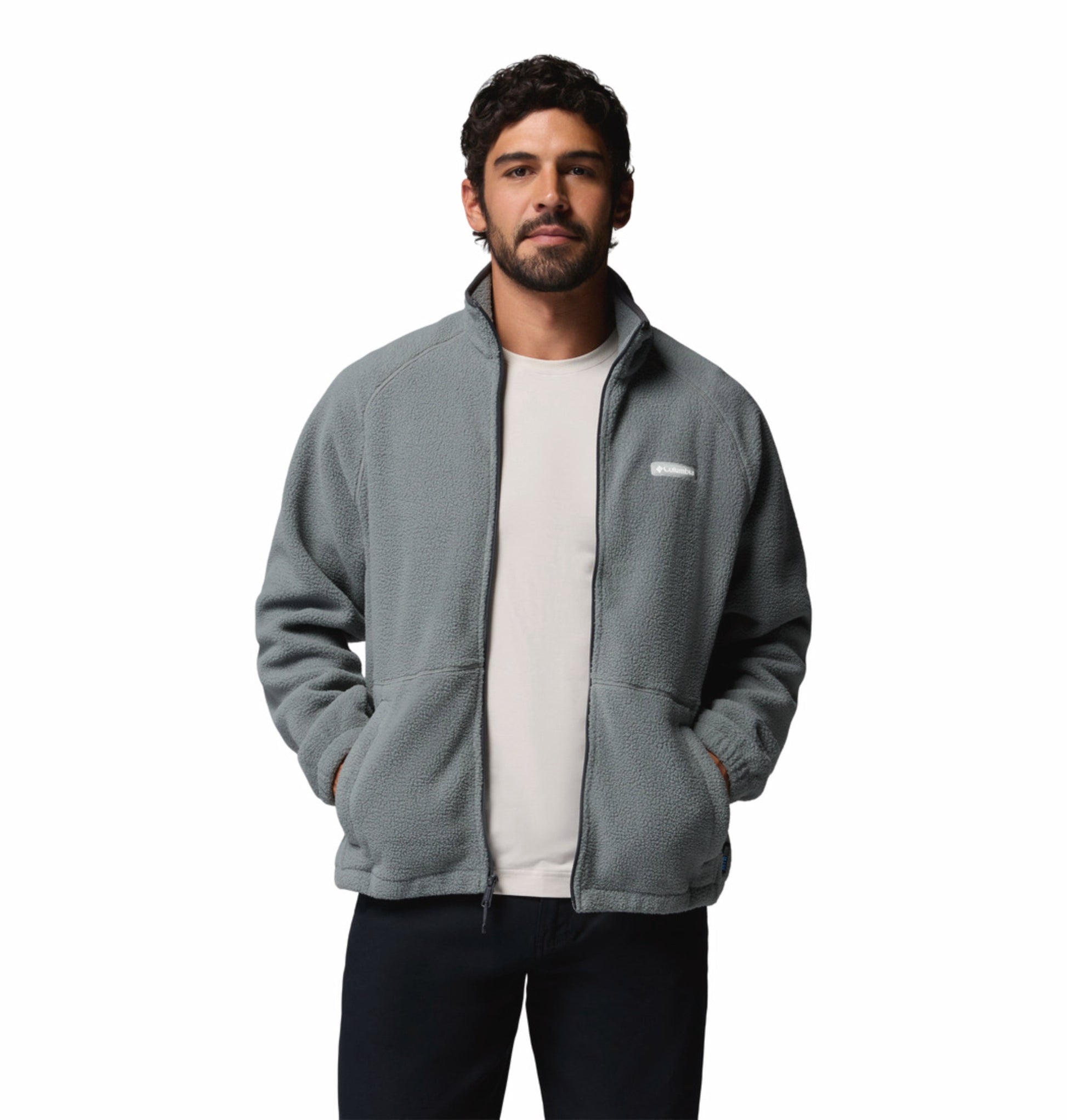 men green mtr timber crest fleece jacket