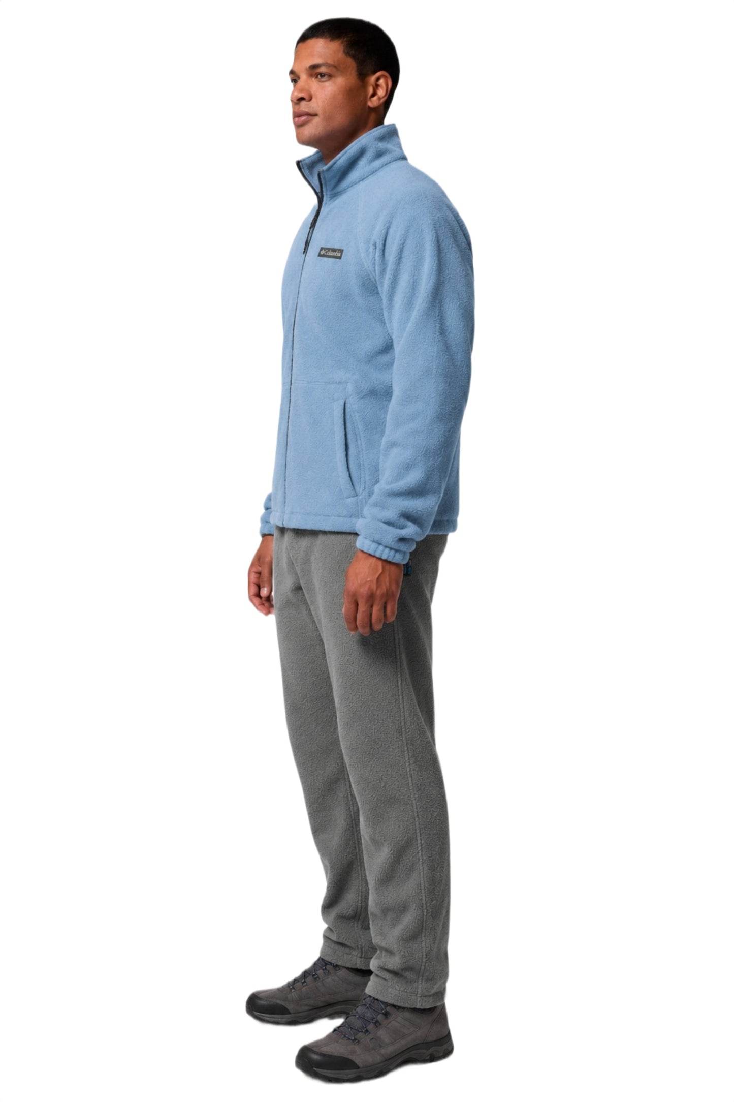 men blue mtr timber crest fleece jacket