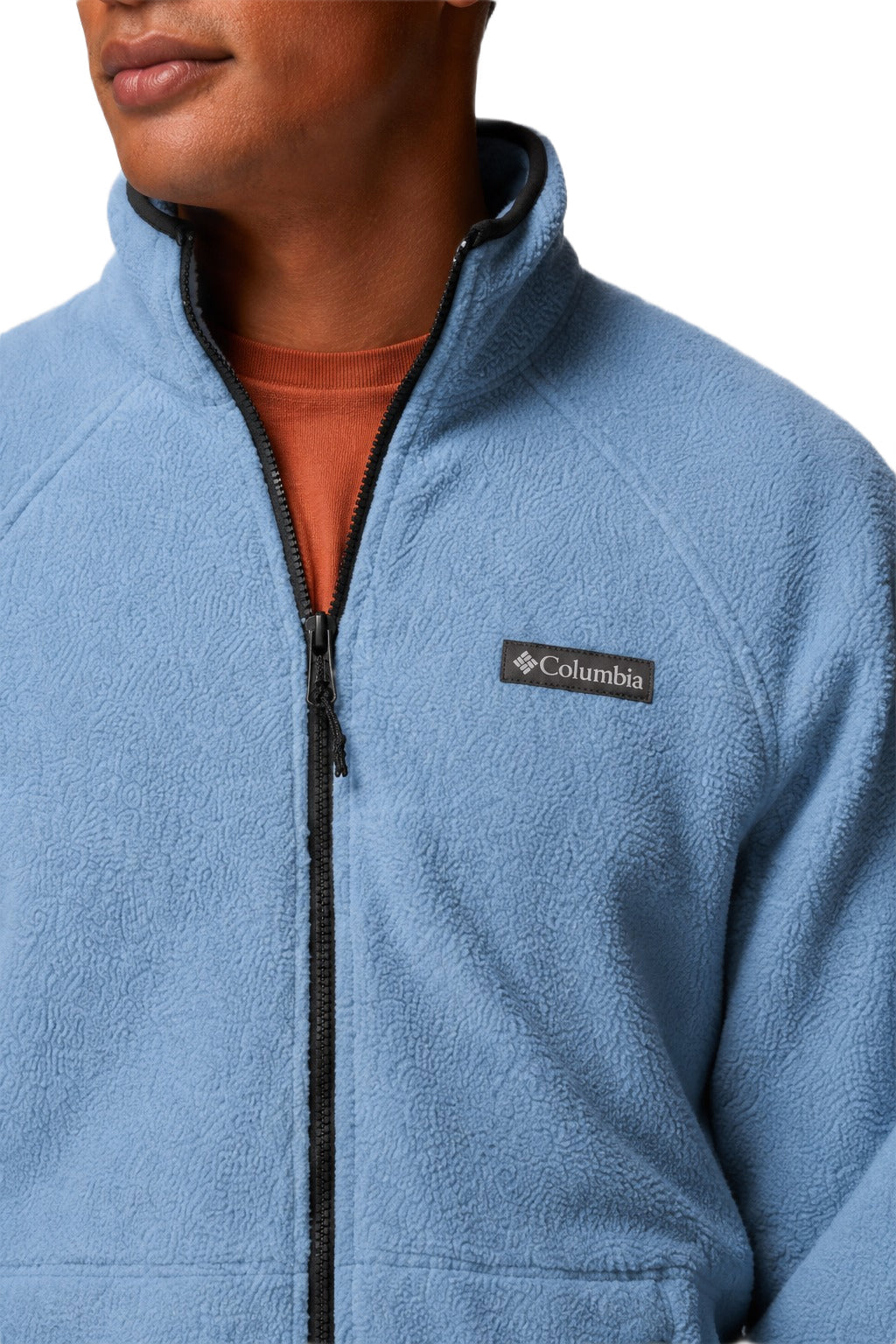 men blue mtr timber crest fleece jacket