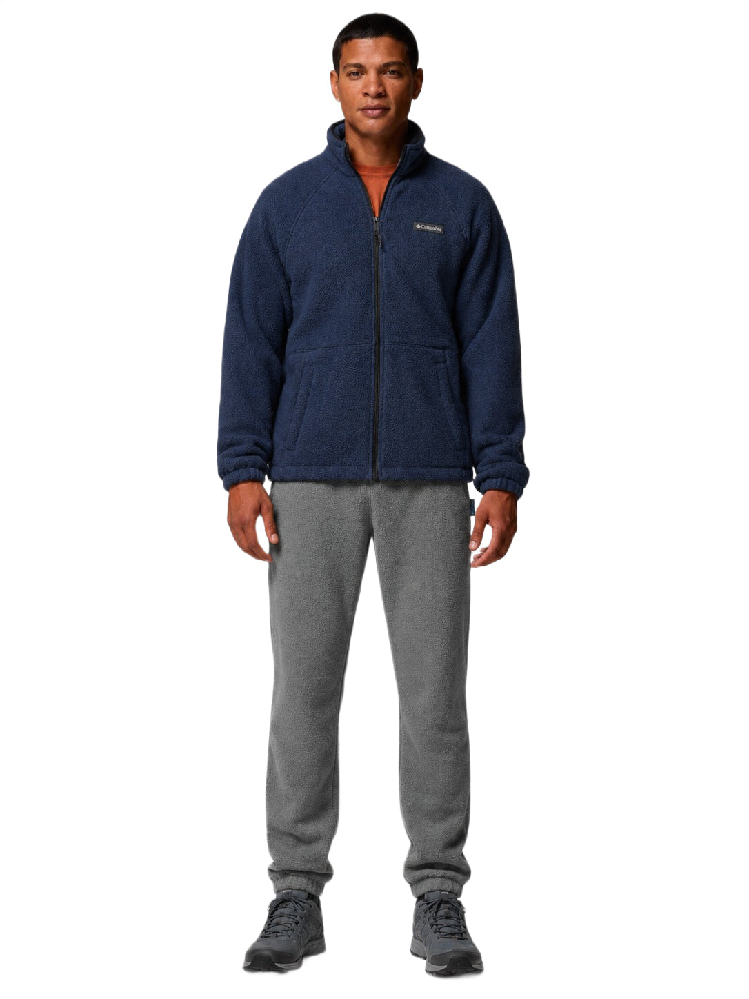 mens blue mtr timber crest fleece jacket