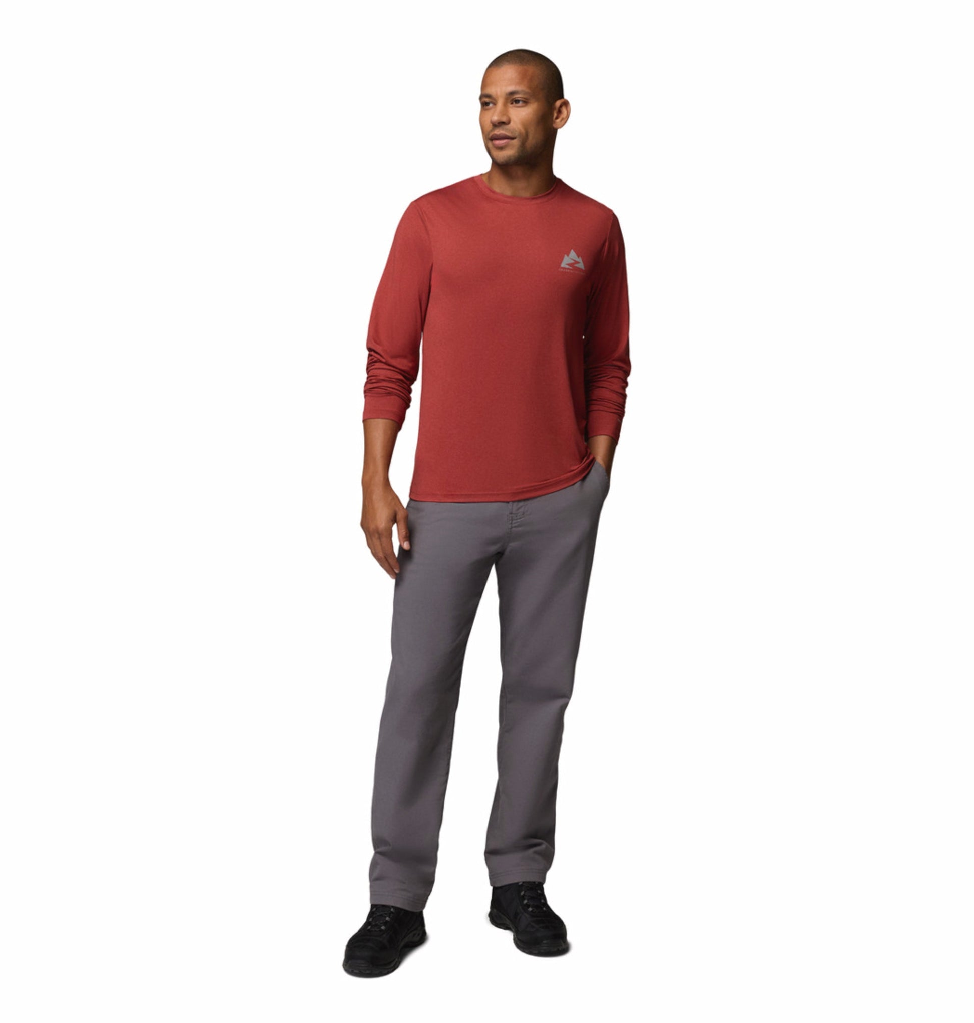 men red omni shade parsons point tshirt