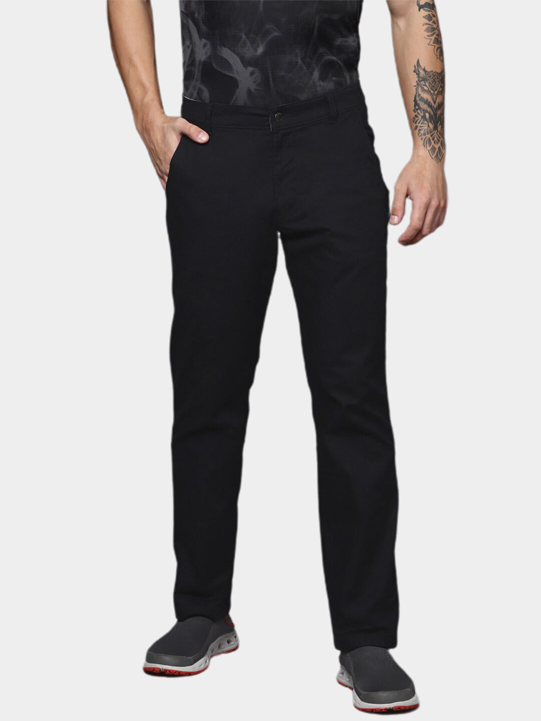 Columbia Men Black Flex ROC II Lined Pant (Sun Protection)