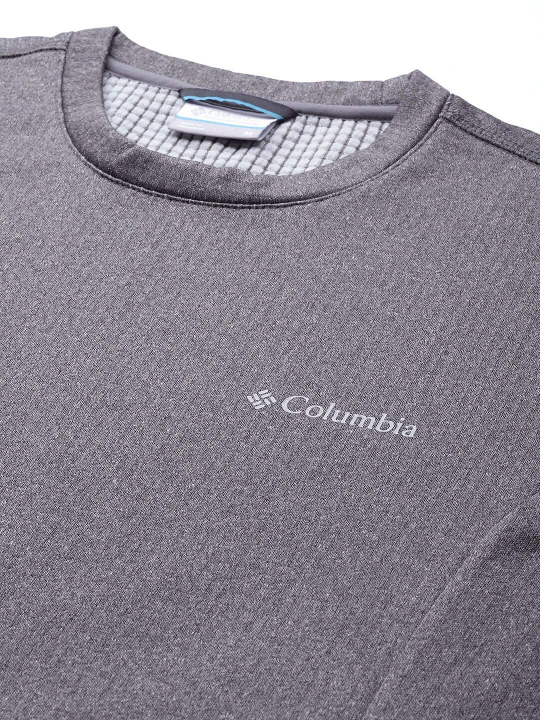 Columbia Men Grey Park View Crew Fleece Jacket
