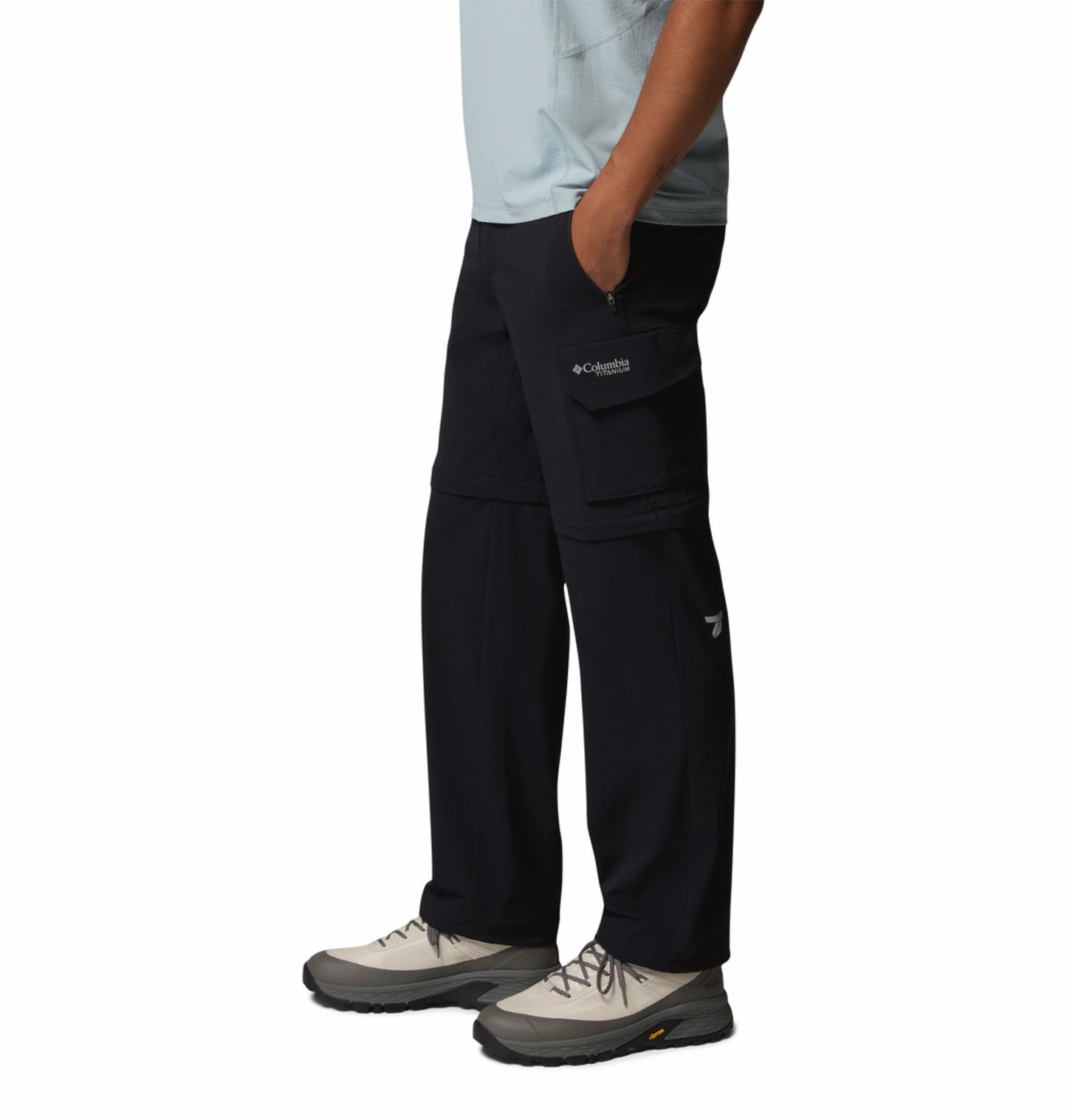 Columbia Men's Black Omni-Shade Silver Ridge Elite Convertible Outdoor Pants