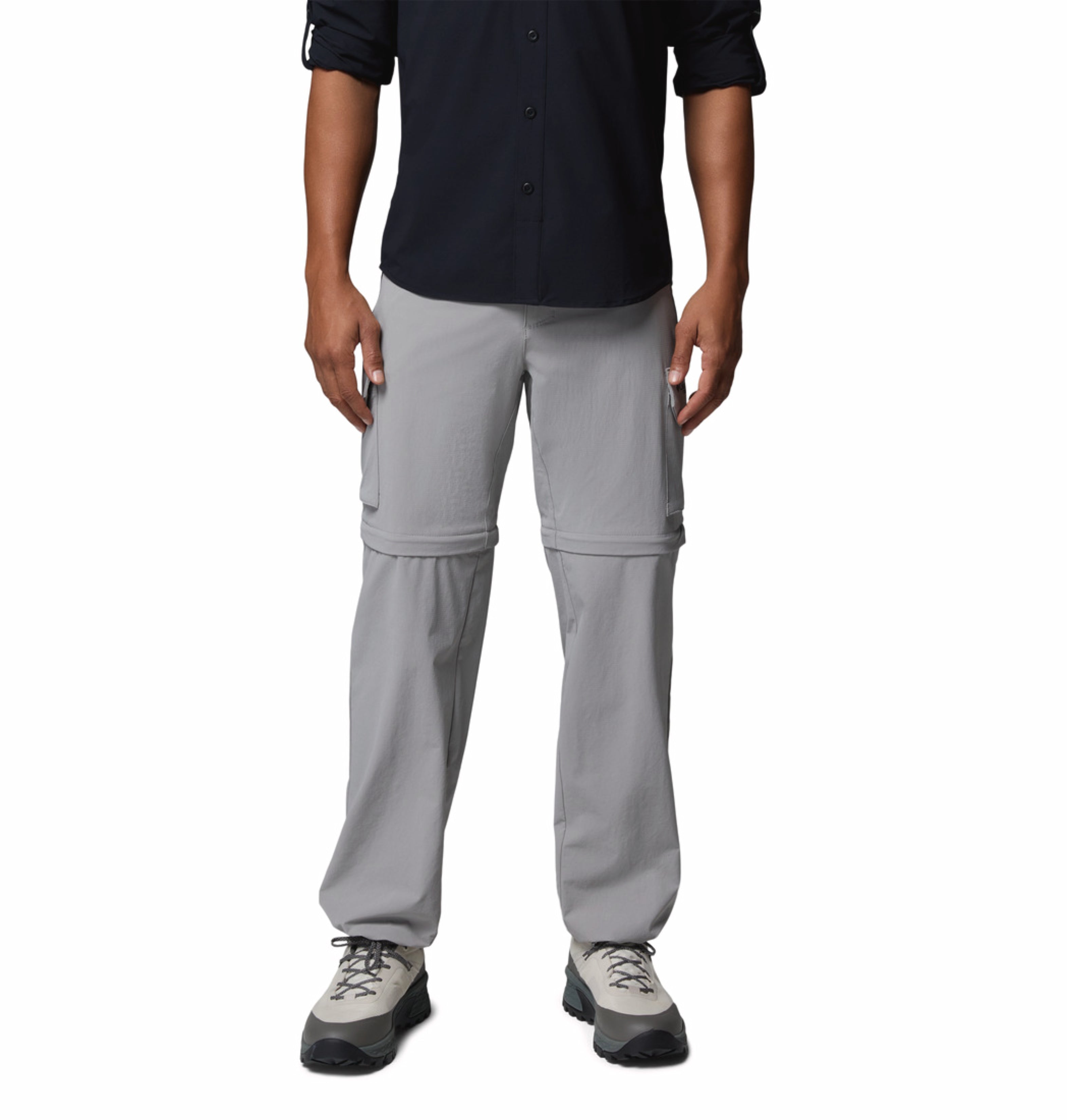 Columbia Men Grey Omni-Shade Silver Ridge Elite Convertible Pant ...