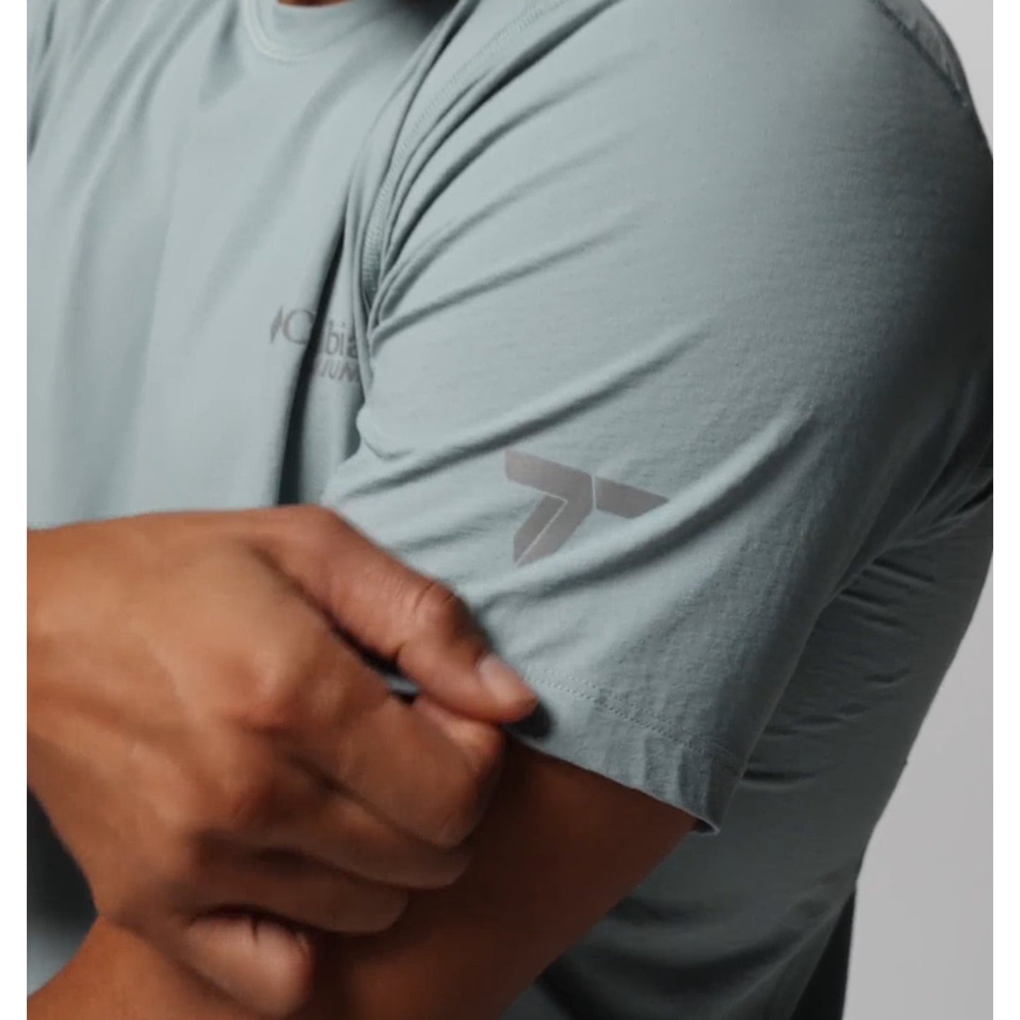 Columbia Men Blue Omni-Freeze Diamond Peak Pro Tshirt