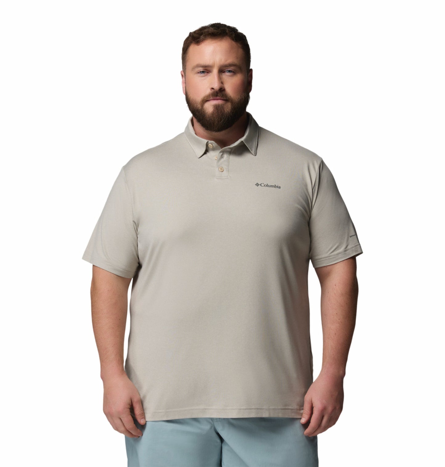 Columbia Men’s Beige Omni-Shade Parsons Point Polo Shirt