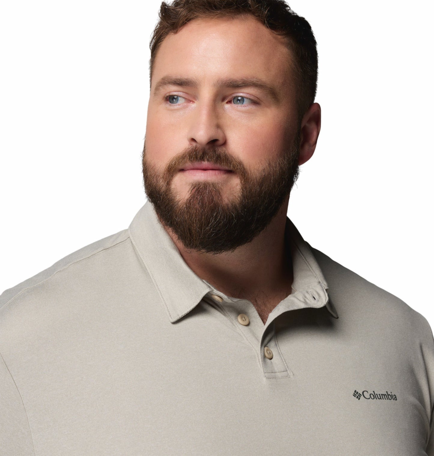 Columbia Men’s Beige Omni-Shade Parsons Point Polo Shirt