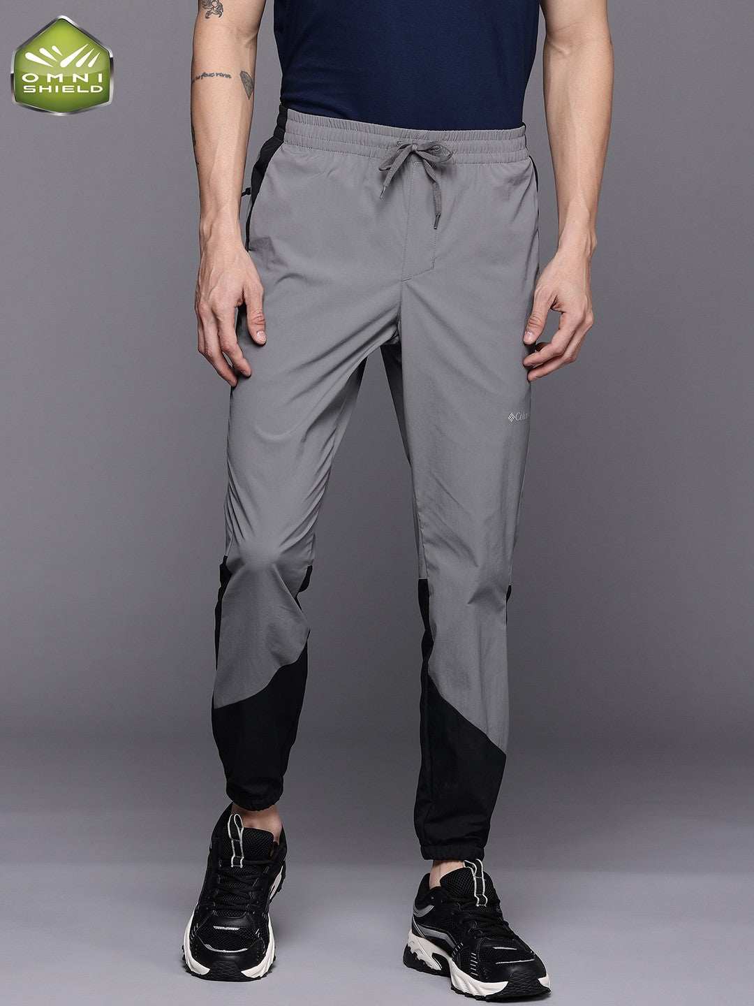 Columbia Men Grey Columbia Tech Nylon Pant