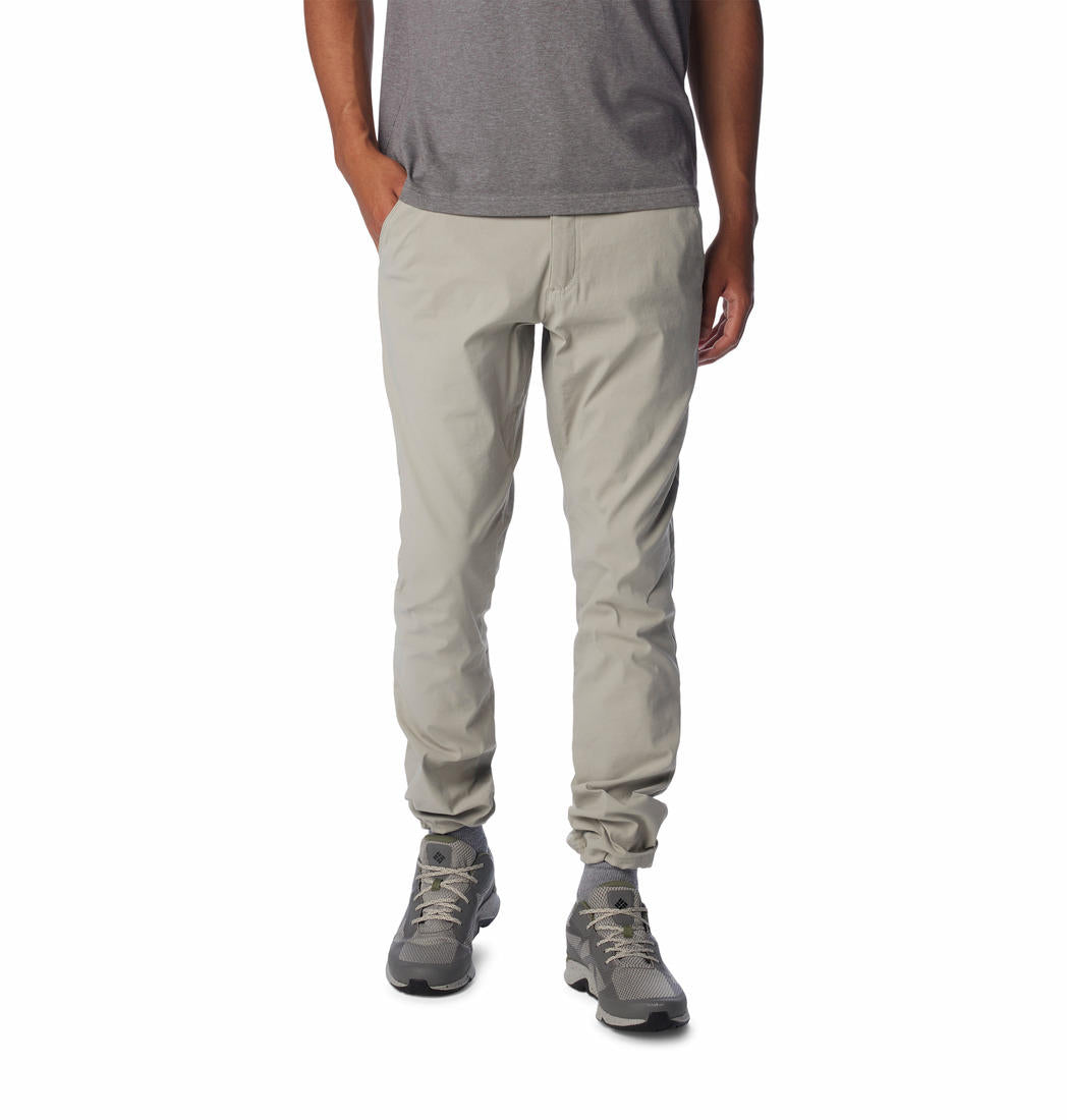 Columbia Men Grey Black Mesa Woven Pant (Sun Protection)