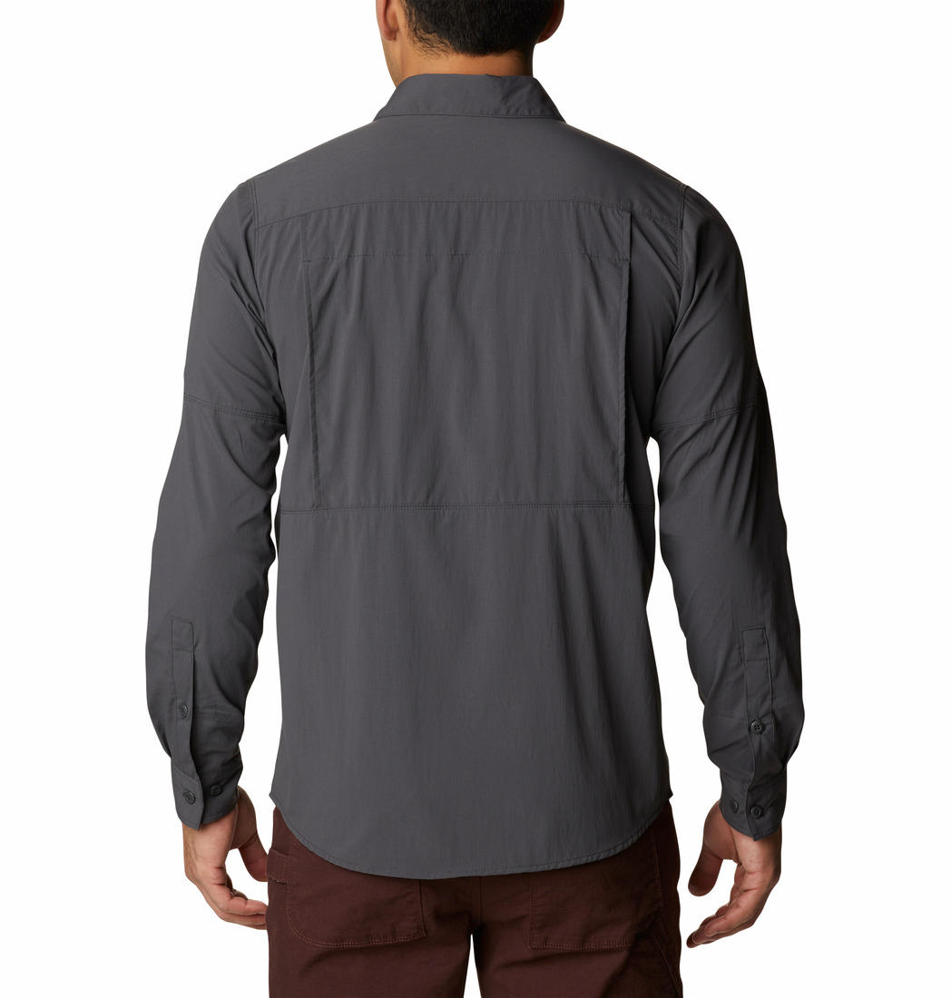 Columbia Men Grey Newton Ridge II Long Sleeve Shirts