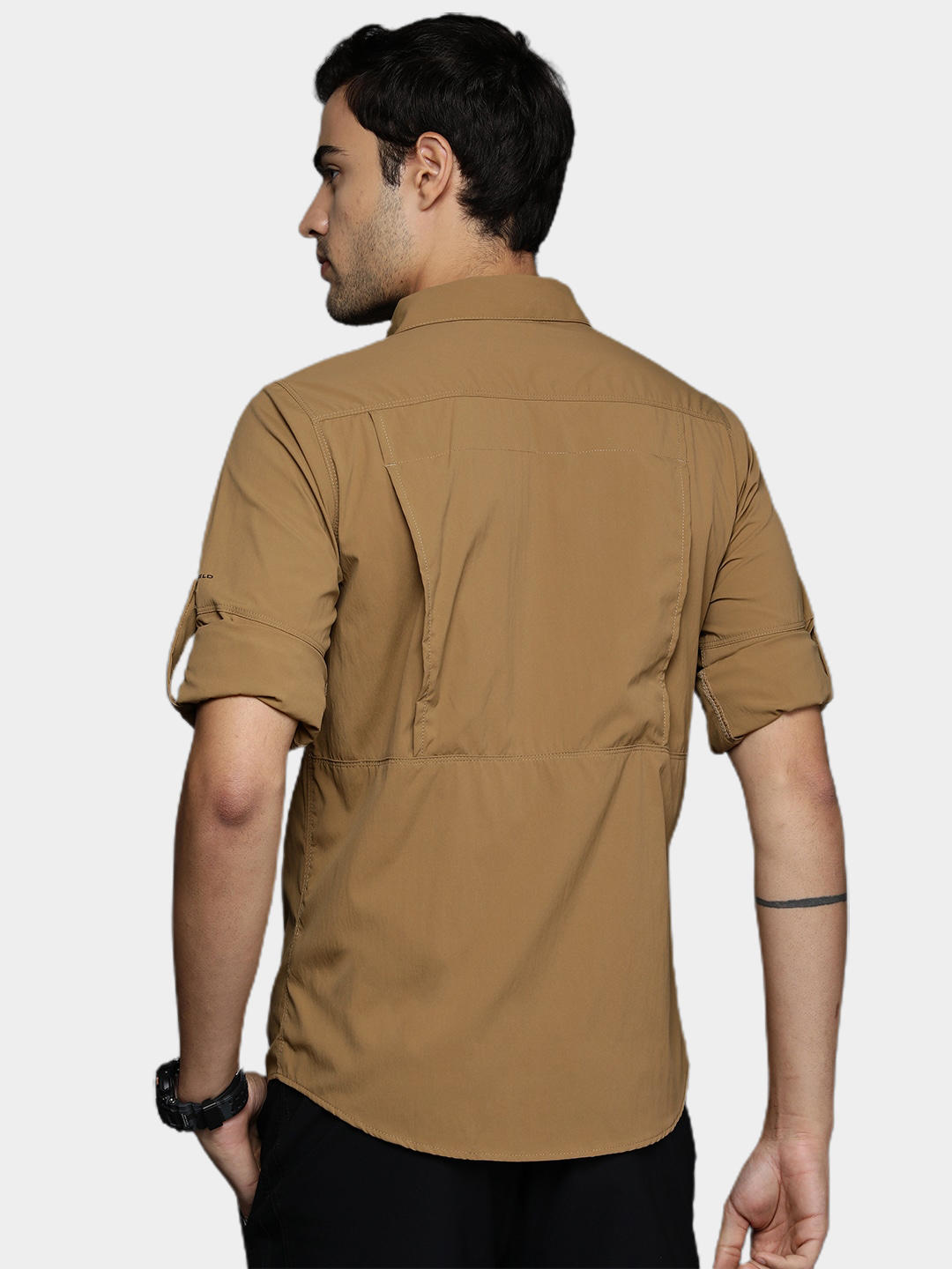 Columbia Men Brown Newton Ridge II Long Sleeve Shirts